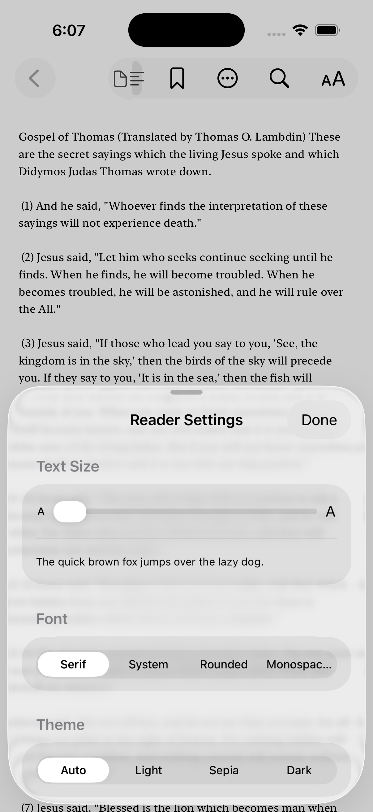 Adjust Font