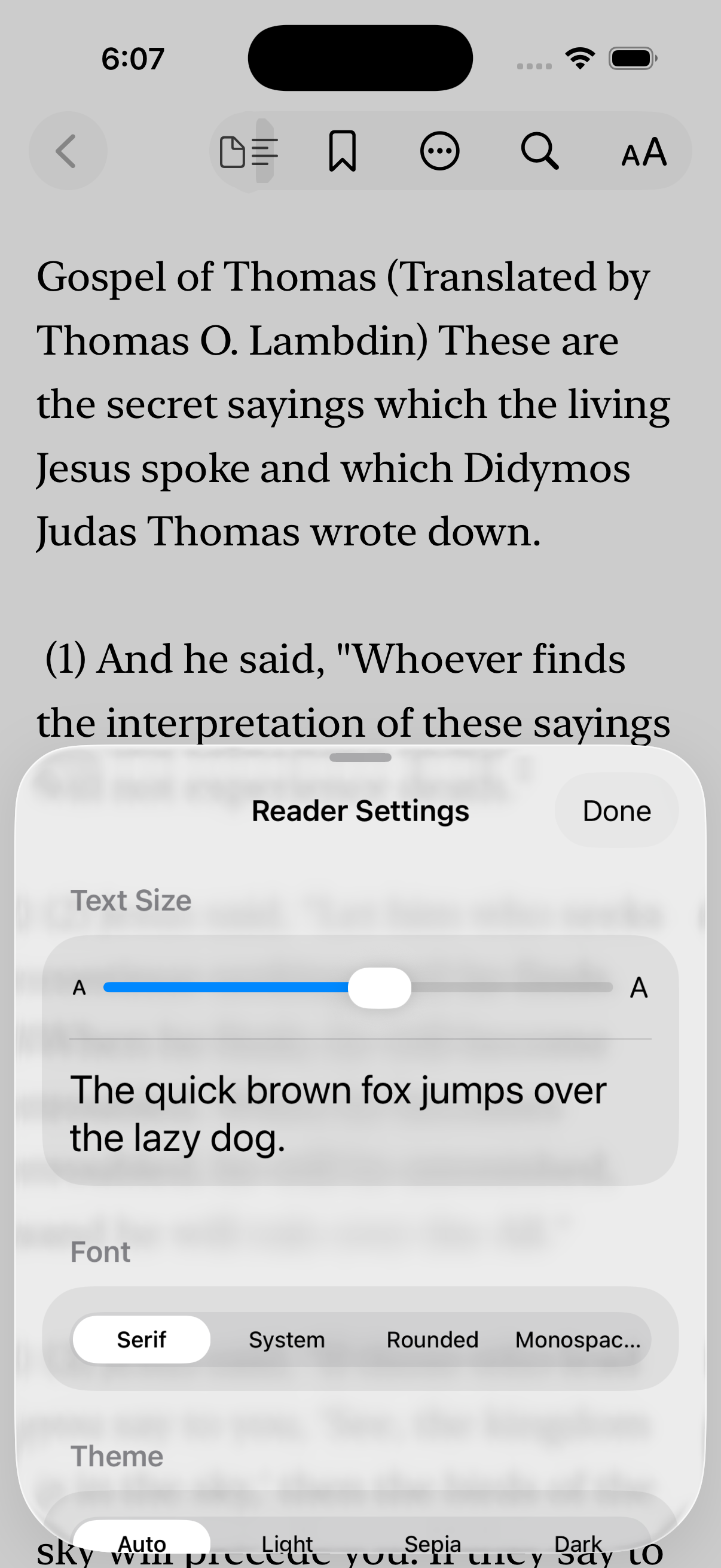 Larger Font